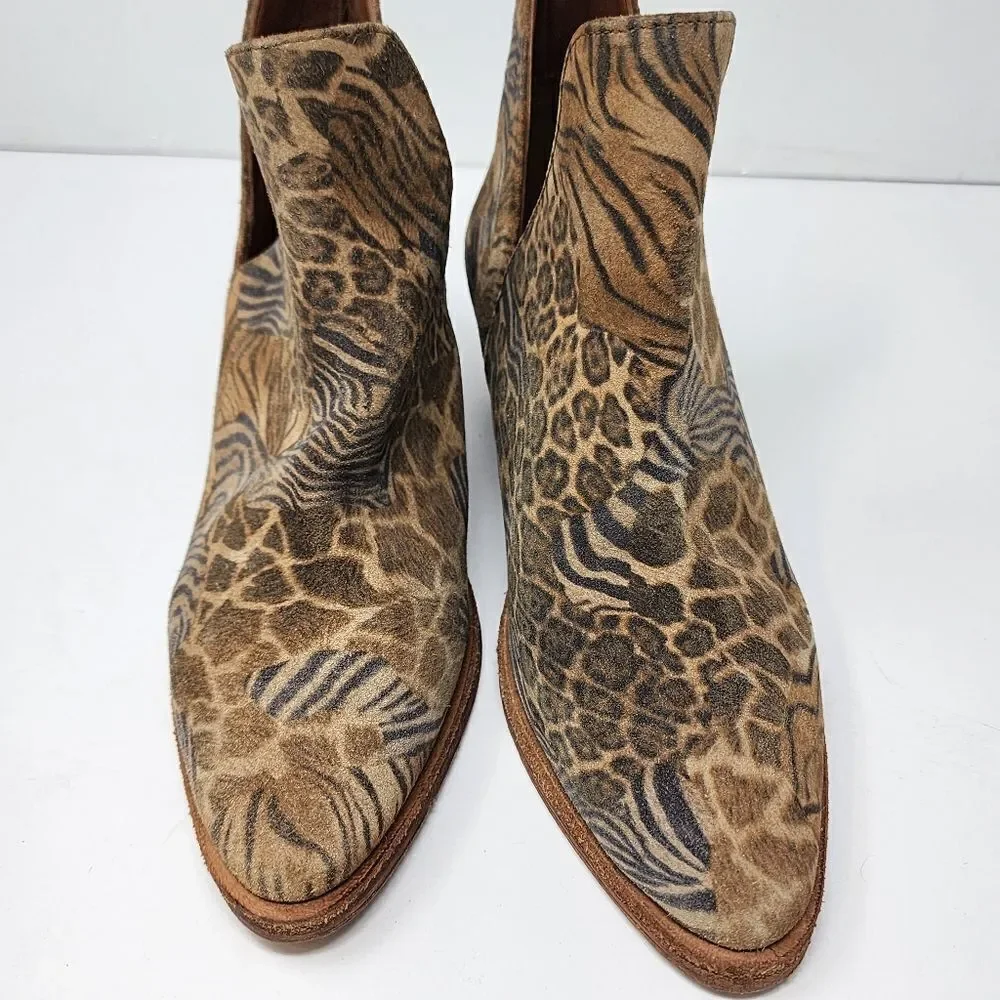 Free People Animal Charm Leather Bootie, Women's 5.5 - Picture 2 of 8